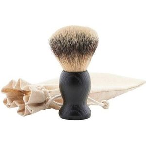 Meraki - Scheerkwast - Polypropyleen - Essenhouten Handvat