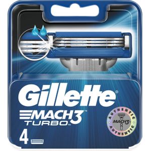 Gillette Mach3 Turbo Scheermesjes 4 st