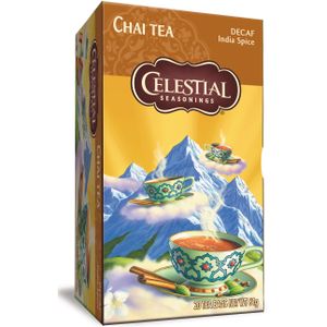 Celestial Chai Tea Decaf India Spice 20 sachets