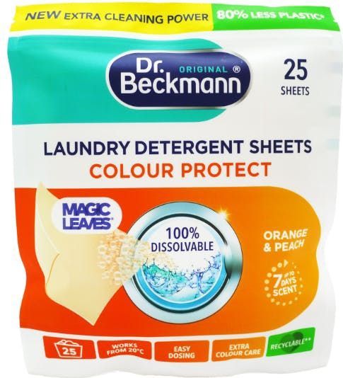 Dr. Beckmann - Magic Leaves - Wasvellen - Sinaasappel & Perzik - 30 Stuks