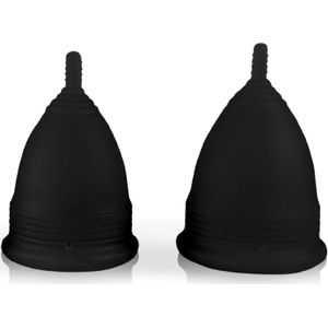 HeartCup Menstrual Cup Bundle Black 2 st