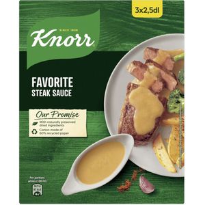 Knorr Favoriete Biefstuksaus 3 x 2,5 dl