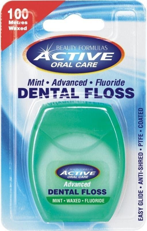 Active Oral Care Geavanceerde Muntfluoride Dental Floss 100 m