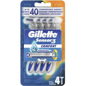 Gillette Sensor 3 Comfort Disposable Razors 4 st