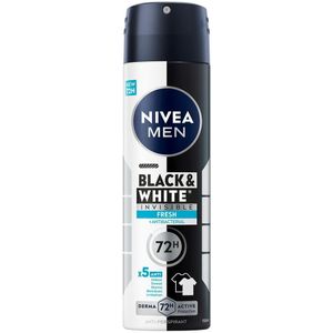 NIVEA Black & White Fresh Male Spray 150 ml