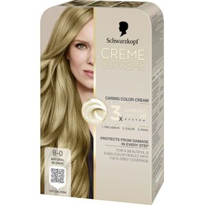Schwarzkopf Creme Supreme 8-0 Natural blonde 1 st