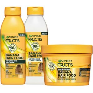 Garnier Fructis Hair Food Banana Shampoo, Conditioner & Mask 2 x 350 ml + 400 ml