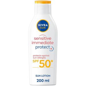 Nivea - Sensitive Immediate Protect - Zonnebrandcrème - SPF 50+ - Voor Gevoelige Huid