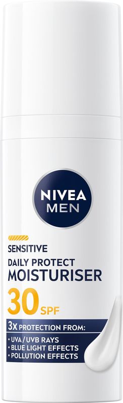 NIVEA - Men Sensitive Daily Protect - Moisturiser - SPF30 - 50 ml