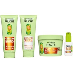Garnier - Fructis Keratin Sleek - Shampoo - Voor Droog en Pluizig Haar - 250ml