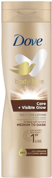 Dove - Zichtbare Glow - Zelfbruinende Lotion - 400 ml - Medium Donkere Huid