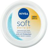 NIVEA - Soft Daily UV - Hydraterende Crème - 100 ml - Met SPF 15