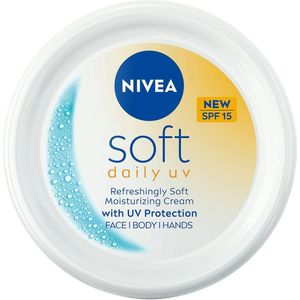 NIVEA - Soft Daily UV - Hydraterende Crème - 100 ml - Met SPF 15