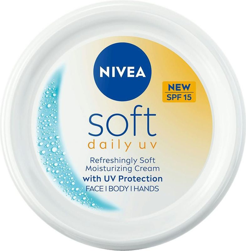 NIVEA - Soft Daily UV - Hydraterende Crème - 100 ml - Met SPF 15