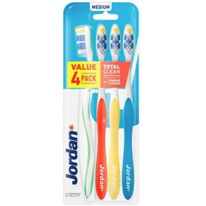 Jordan Total Clean Toothbrush Medium 4 st