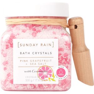 Sunday Rain Pink Grapefruit & Sea Salt Bath Crystals 500 g