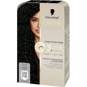 Schwarzkopf Creme Supreme 1-0 Natural Black 1 st