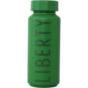 Design Letters Thermo/Ge&iuml;soleerde Fles Special Liberty Green 1 st
