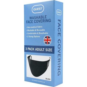 Quest Gezichtsmasker Volwassen 3 st