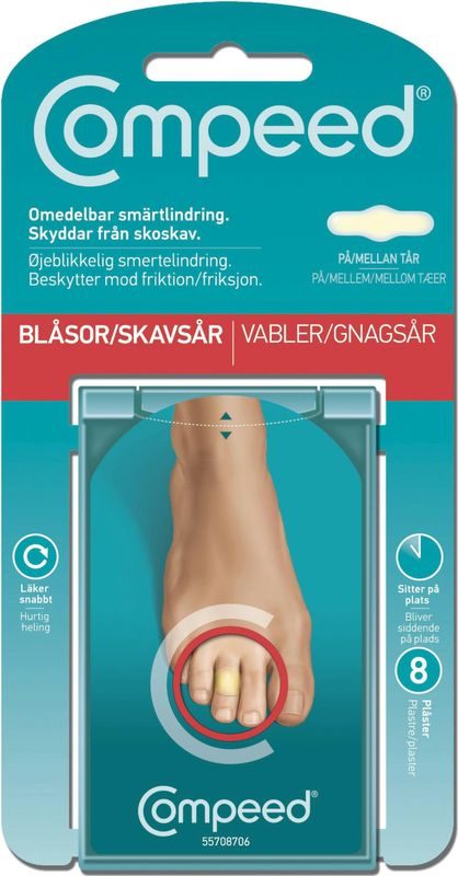 Compeed - Blister Op Tenen - Voetverzorging - 8 Stuks