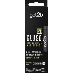 Got2b Glued 4 Brows & Edges Waterproof - Wenkbrauw Gel - Transparant - Vegan