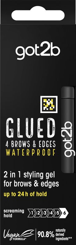 Got2b Glued 4 Brows & Edges Waterproof - Wenkbrauw Gel - Transparant - Vegan