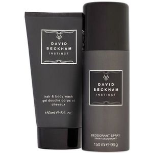 David Beckham - Instinct - Geurset - 2 st - Deodorant Spray 150 ml en Douchegel 150 ml