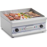 Royal Catering Elektrische bakplaat - 60 cm - glad - 2 x 3200 W