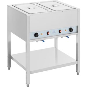 Bain Marie - 1265 W - 2 x GN 1/1 - met voet - Royal Catering