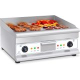 Royal Catering Dubbele elektrische grillplaat - 60 cm - glad - 2 × 3.200 W