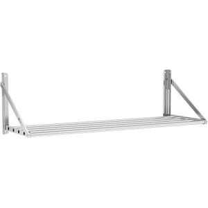 Wandplank - inklapbaar - 120 x 45 cm - 40 kg - roestvrij staal