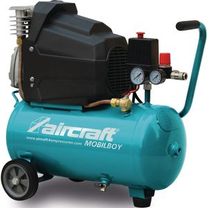 Mobiele compressor 24 L 1,8 kW 2,45 Pk 135 L/min 10 bar 230V Aircraft