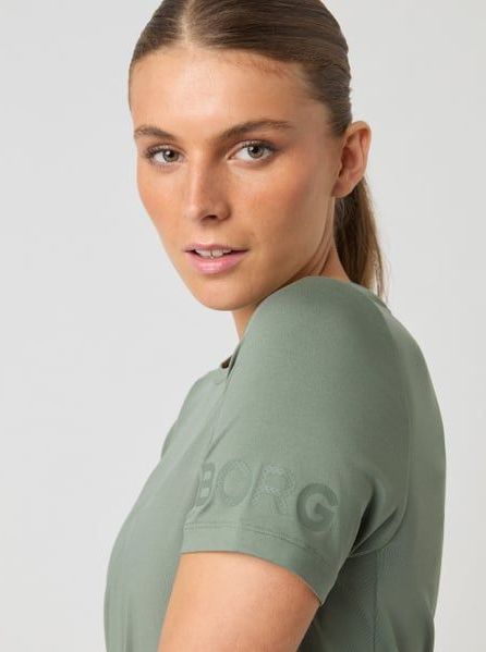 Björn Borg - Borg T-Shirt - T-Shirt - Agave Green - Gerecycled Polyester/Elastaan