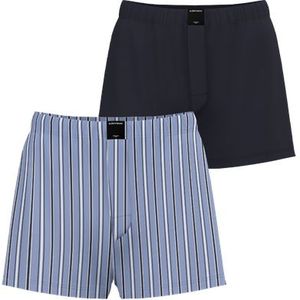 Cotton Stretch Woven Boxers Shorts 2-pack