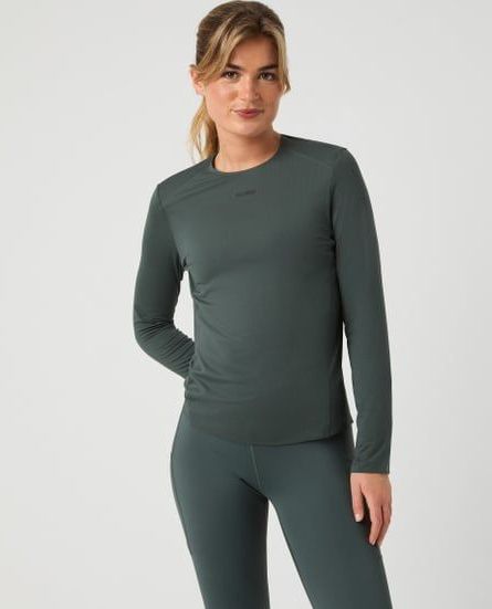 Björn Borg - Running Feather - T-shirt - Dames - Lange Mouwen - Lichtgewicht Gerecycled Polyester