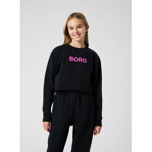 Borg Oversized Cropped Sweatshirt