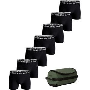 Cotton Stretch Boxers + Wash Bag 7-pack