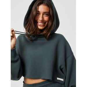 Studio Oversized Cropped Hoodie