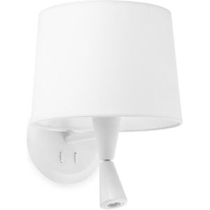 Wandleuchte mit weißem LED-Leser CONGA