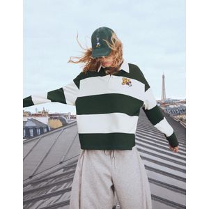 Bershka Polo Van Sweatstof Met Mickey Mouse Heren Xl Groen