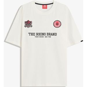 Bershka Ecko Unltd T-Shirt Met Korte Mouw Heren M Wit