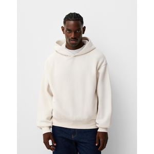 Bershka Sweater Hoodie Heren M Gebroken Wit
