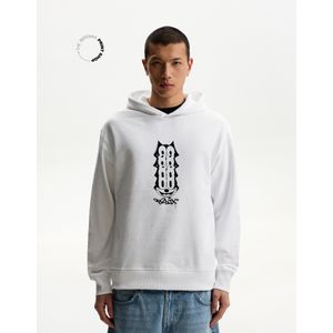 Bershka Felix The Cat Hoodie Heren Xl Wit