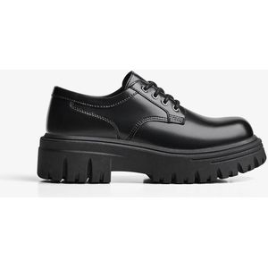 Bershka Derby Met Dikke Zool Heren 46 Zwart