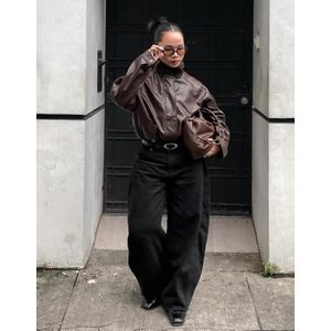 Bershka Barrelbroek Dames 40 Zwart