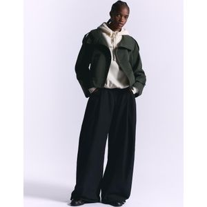 Bershka Technische Balloon Parachute-Broek Dames L Zwart