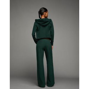 Bershka Capuchonsweater Met Rits Dames L Groen