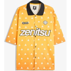 Bershka Demon Slayer Overhemd Met Korte Mouw Heren M Oranje