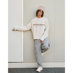 Bershka Technische Baggy Cargobroek Heren Xl Donkergrijs