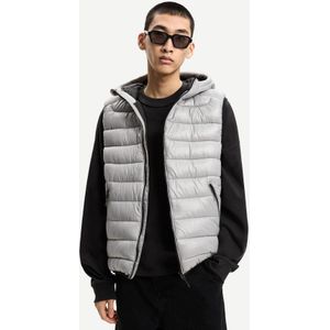 Bershka Lichtgewicht Gewatteerd Gilet Heren L Grijs